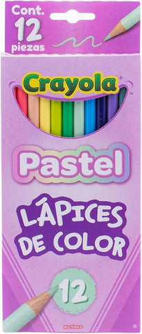 Colores Crayola C/12 Largo Pastel