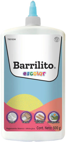 Pegamento Blanco Barrilito 500 Grs