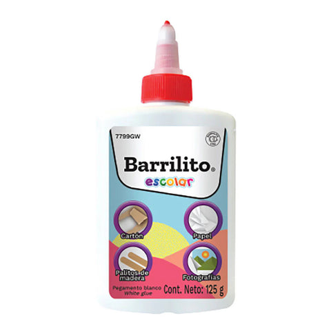 Pegamento Blanco Barrilito 125 Grs