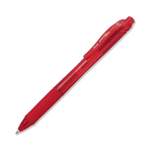 Bolígrafo Pentel Energel X Retractil Rojo C/12 BL107-B
