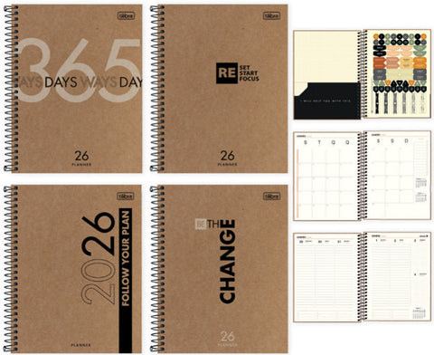 Agenda Tilibra Planner Kraft 347060 17.7 Cm X 24 Cm