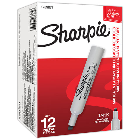 Sharpie Tank Negro C/12