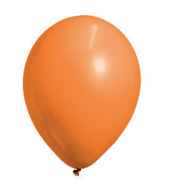 Globo Metálico #3 Pastel Naranja C/100