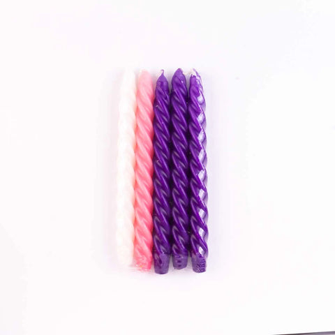 Vela Espiral Adviento 20CM C/5