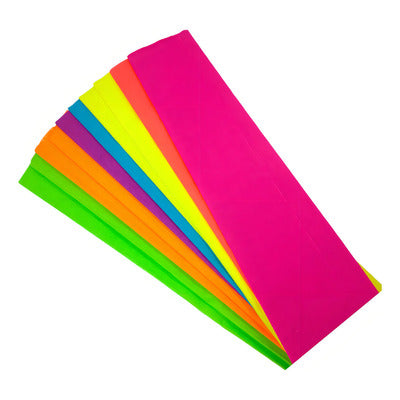 Papel Crepé Pingüino C/10 Combinado Fosforescente