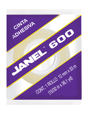 Cinta Transparente Janel Celofan 600 12X33