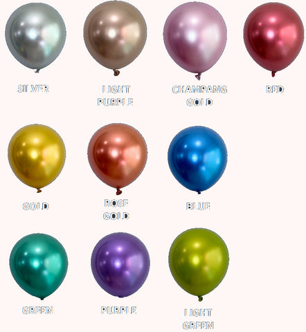 Globo Don Confeti #12 Mix Chrome C/50