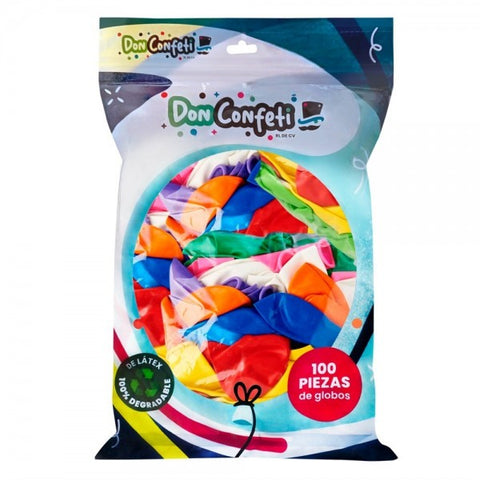 Globo Don Confeti #12 Mix C/50