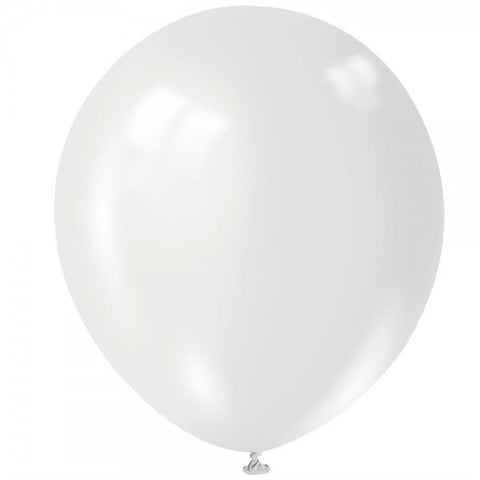 Globo Don Confeti #12 White C/50