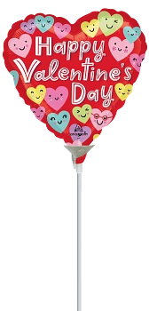 Globo Metálico 9H Happy Hearts Valentine
