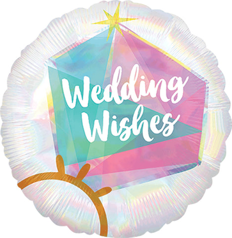 Globo Metálico 17C Wedding Wishes