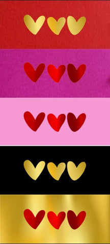 Sobre Dinero Party Max Foil 3 Corazones C/5