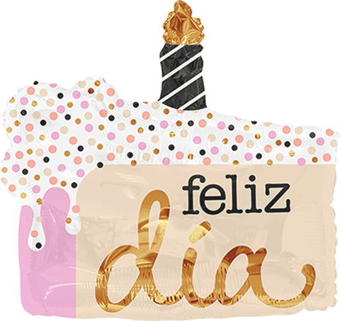 Globo Metálico 9C Feliz Día Rebanada