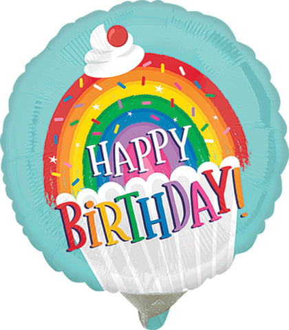 Globo Metálico 09C Rainbow Sprinkle Birthday