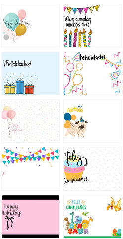 Tarjeta De/Para Party Max Cumpleaños C/50