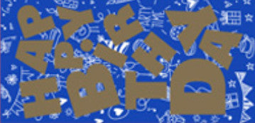 Sobre Dinero Party Max Foil Happy Fondo Azul C/5