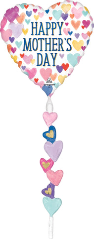 Globo Metalico Airwalker HMD Sprinkled Hearts