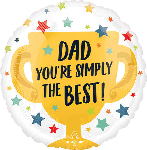 Globo MetÌÁlico 17C Simply The Best #1 Dad