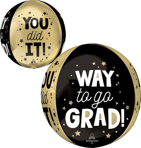 Globo MetÌÁlico Orbz Way To Go Grad You Did It