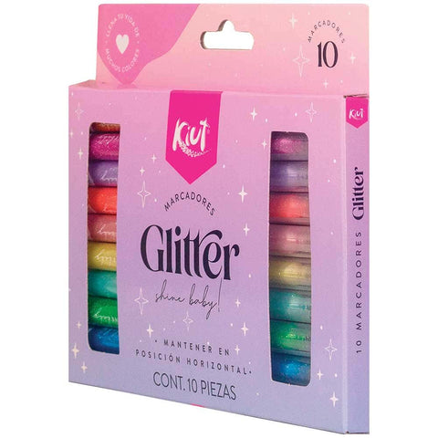Marcador Kiut Glitter X10 550757