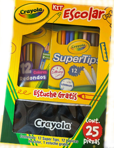 Kit Crayola Escolar + Estuche Gratis