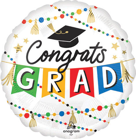 Globo MetÌÁlico 28C Congrats Grad Party
