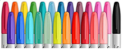 Sharpie Fino Glam Pop Nuevos Colores Tarjeta C/24
