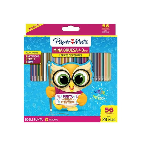 Colores Paper Mate 4.0MM Doble Punta C/28