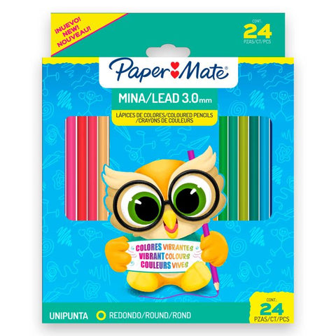 Color Paper Mate 3.0MM C/24 Largo (Ex Recreo)