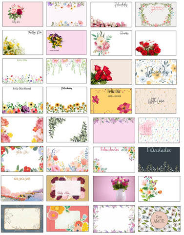 Tarjeta De/Para Party Max Flores C/50