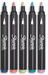 Marcador Acrílico Sharpie Nuevos Colores C/5 Surtido Punta Bala