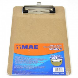 Tabla Mae Madera Esquela Con Gancho Metal M-110.0