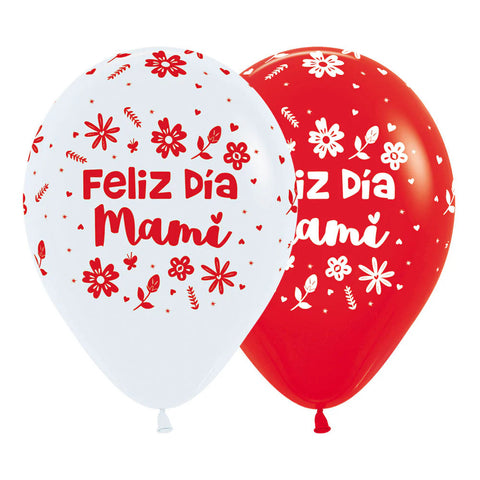 Globo Sempertex Fshion No. 12 Feliz Día Mami C/50 159546