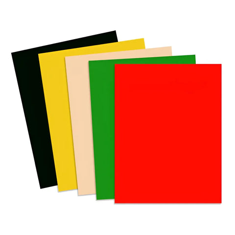 Hojas De Colores Carta Eurocolors Surtidos C/100 Festive