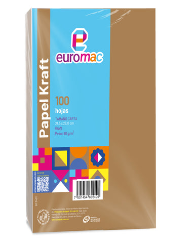 Papel Kraft Euromac Carta C/100 90Gm Ek0002