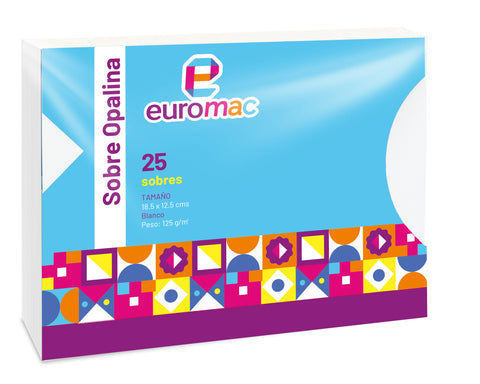 Sobre Euromac Opalina Social 18.5x12.5 C/25 UA0078