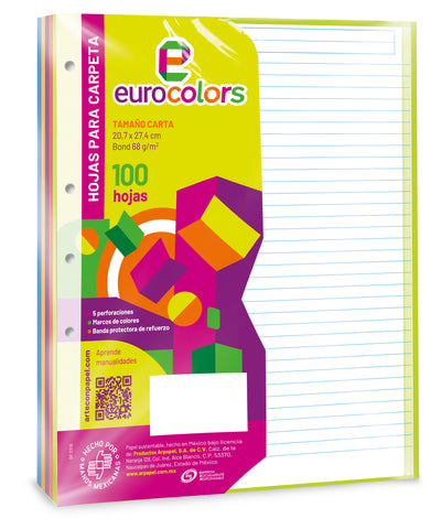 Repuesto Para Carpeta Eurocolor Raya RA0260