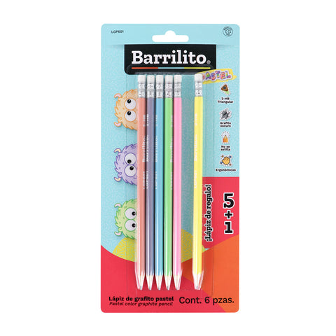 Lapices Acme Grafito Pastel 2-HB Blister 5+1 LG601