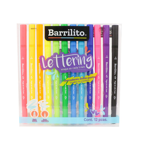 Marcador Barrilito Doble Punta C/12 MDP12