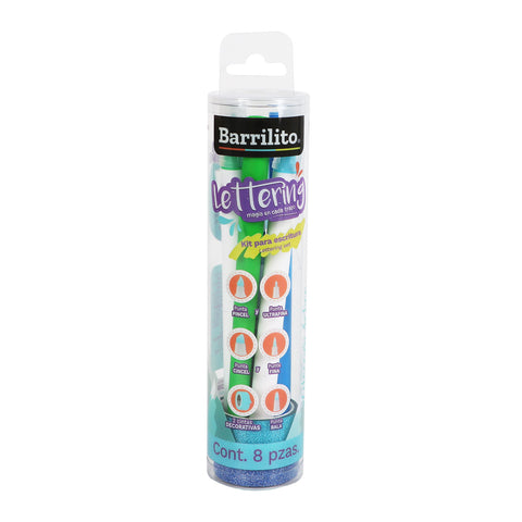 Set Barrilito Lettering Artico C/8 LTS8