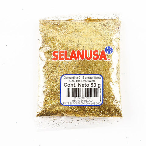 Diamantina Fina C-15 Selanusa 50Gr 101 Oro Fuerte