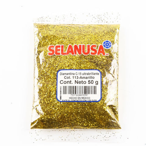Diamantina Fina C-15 Selanusa 50Gr 113 Amarillo