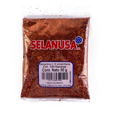 Diamantina Fina C-15 Selanusa 50Gr 120 Naranja
