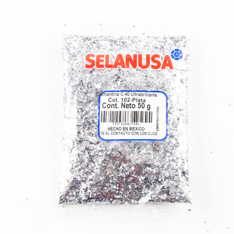 Diamantina Fina C-40 Selanusa 50Gr 102 Plata