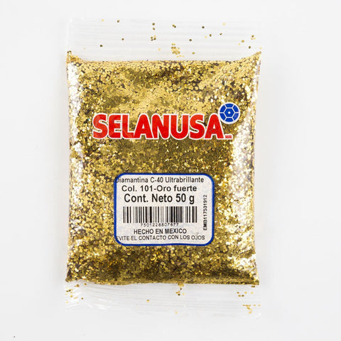 Diamantina Fina C-40 Selanusa 50Gr 101 Oro Fuerte