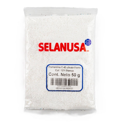 Diamantina Fina C-40 Selanusa 50Gr 123 Blanco