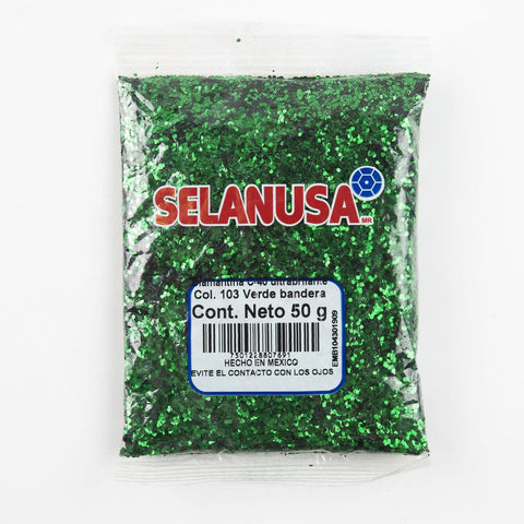 Diamantina Fina C-40 Selanusa 50Gr 103 Verde Bandera