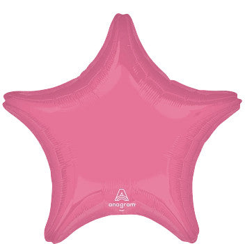 Globo Metálico 17S Estrella Rosa Vibrante