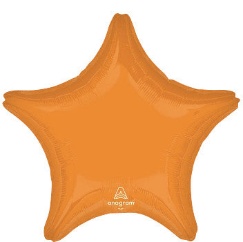 Globo Metálico 17S Estrella Naranja Vibrante