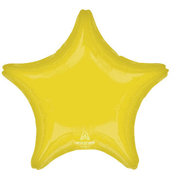 Globo Metálico 22S Estrella Amarilla Vibrante